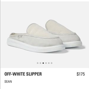 Duke and Dexter slipper off - white Size 11. Indoor/ Outdoor